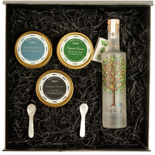 Caspian Caviar Best Sellers Vodka Trilogy 125g (Boxed)